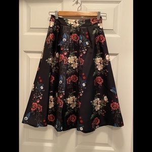 Ted Baker A line floral skirt